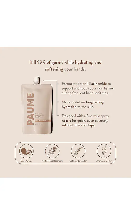 Paume Hydrating Antibacterial Hand Mist Refill Bag | Thumbnail 3
