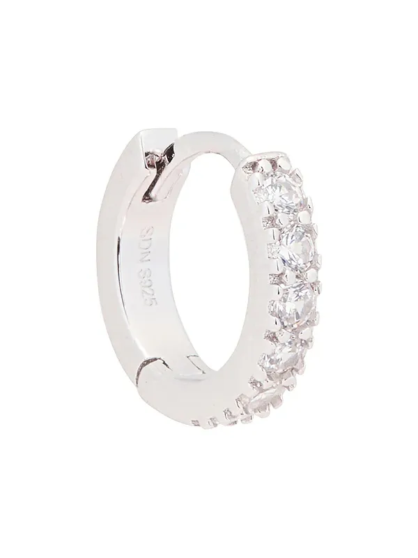 Zirconia Hoop Earring