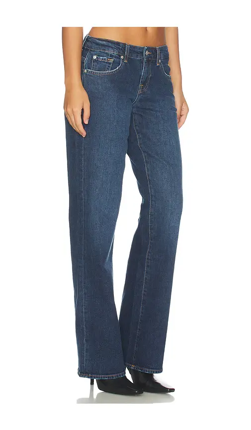 7 For All Mankind Low Straight Jean | Thumbnail 2