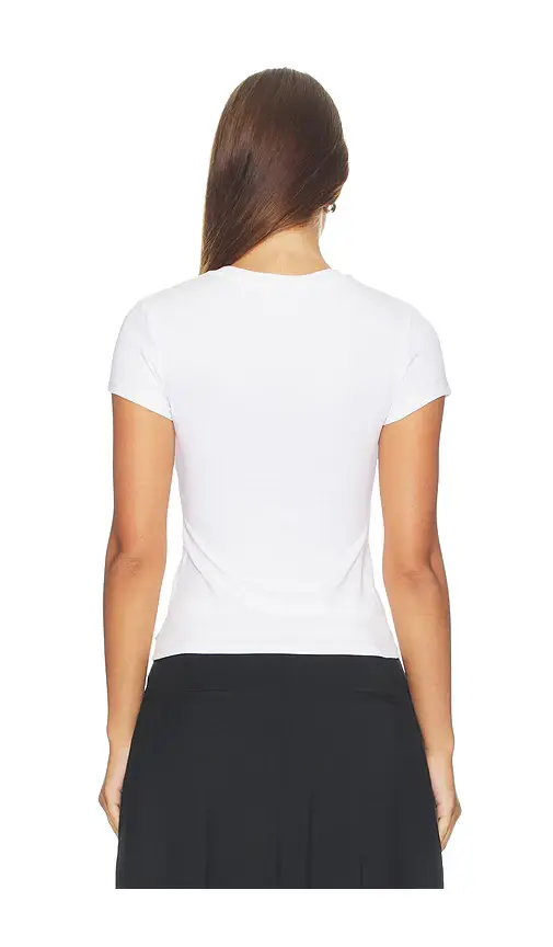 Alexander Wang Fitted Tee With Hotfix Card Graphic | Thumbnail 3