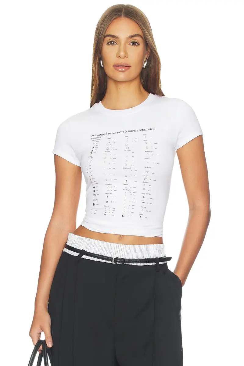 Fitted Tee With Hotfix Card Graphic Fitted Tee With Hotfix Card Graphic