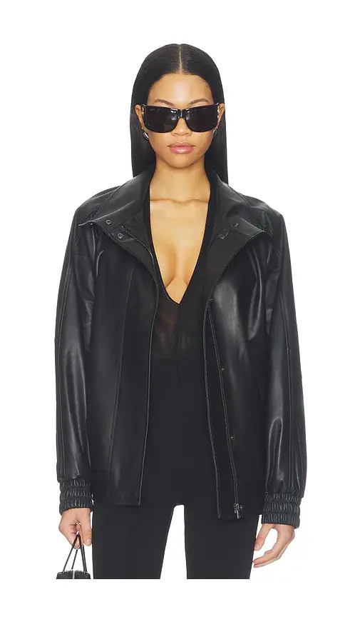 Soia & Kyo Oversized Leather Bomber | Thumbnail 2 Soia & Kyo Oversized Leather Bomber | Thumbnail 2