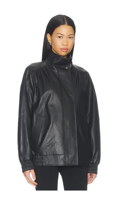 Soia & Kyo Oversized Leather Bomber | Thumbnail 3 Soia & Kyo Oversized Leather Bomber | Thumbnail 3