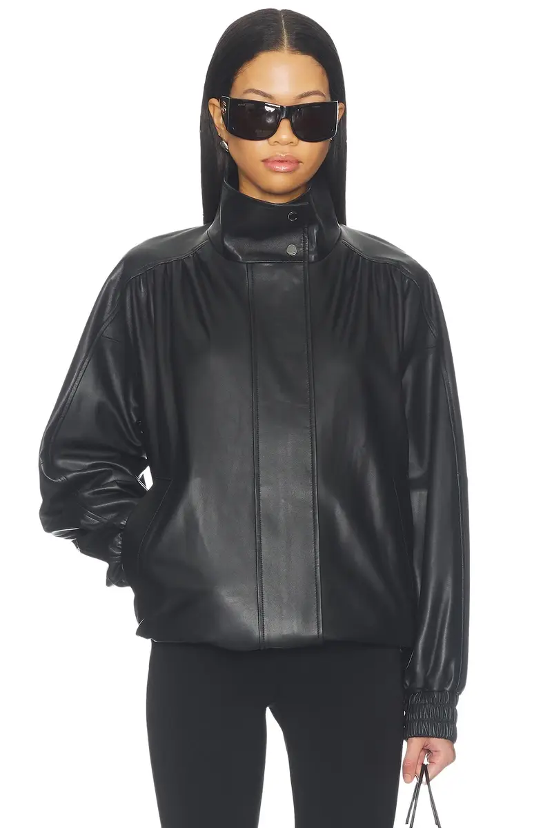 Oversized Leather Bomber Oversized Leather Bomber