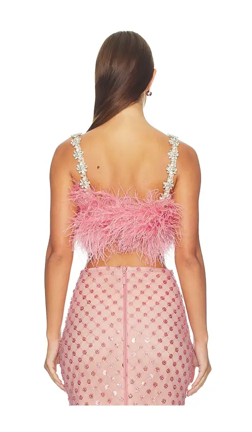 Bronx and Banco Madeline Diamond Feather Crop Top | Thumbnail 3 Bronx and Banco Madeline Diamond Feather Crop Top | Thumbnail 3