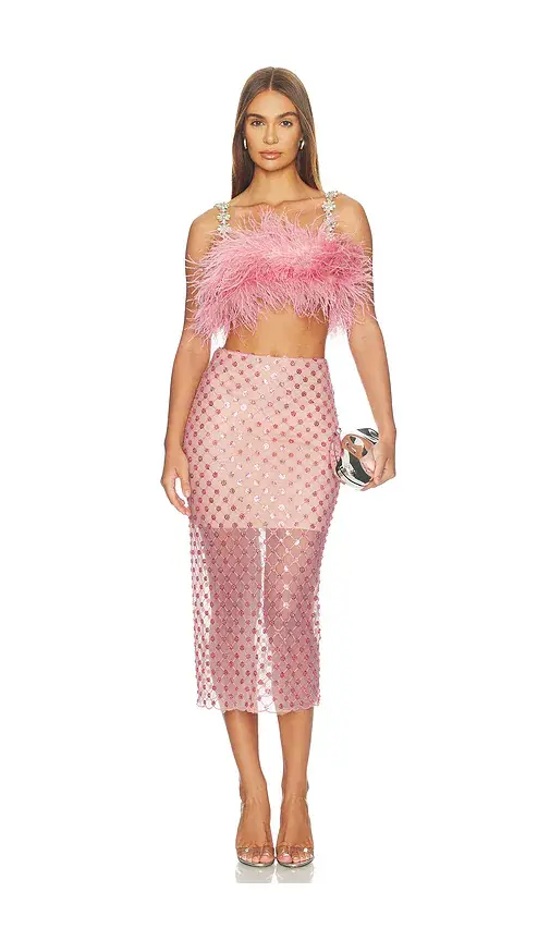 Bronx and Banco Madeline Diamond Feather Crop Top | Thumbnail 4 Bronx and Banco Madeline Diamond Feather Crop Top | Thumbnail 4