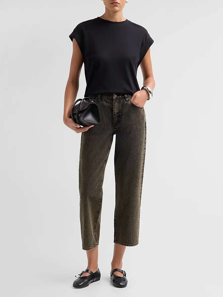 Frame Women's The Hang Wide-Leg Crop Jeans | Thumbnail 2