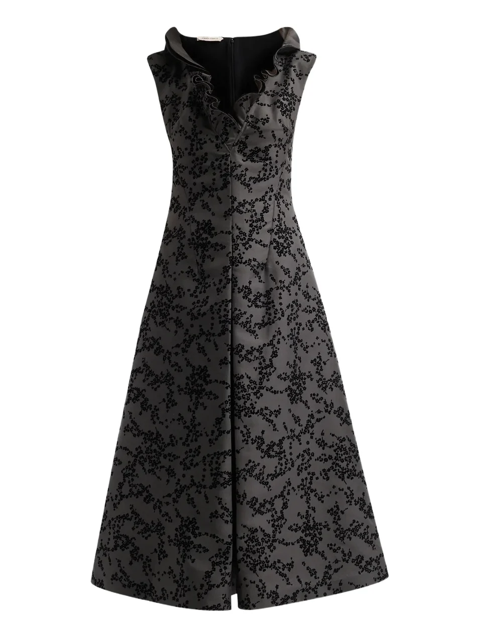 Alberta Ferretti Women's Flocked Floral Radzmir Midi Dress