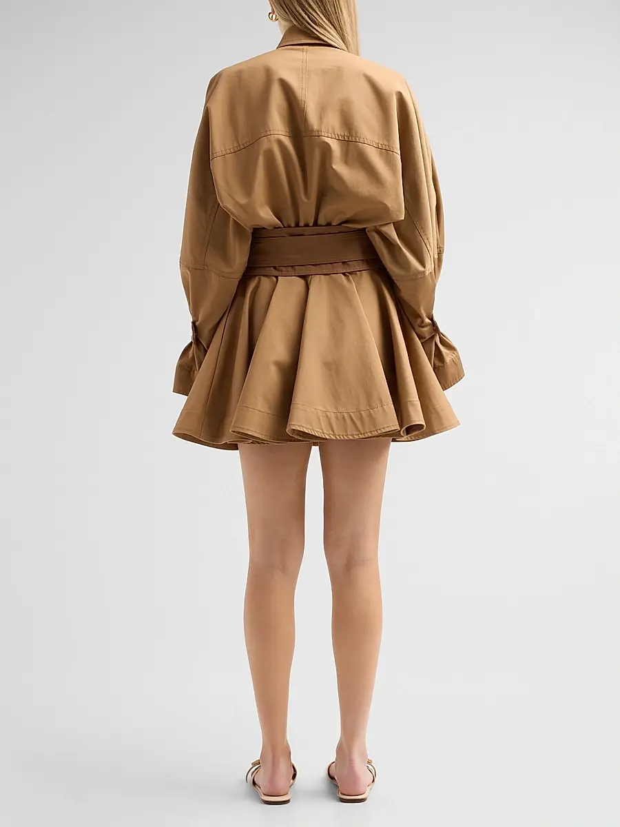 Zimmermann Women's Valiant Drill Mini Dress | Thumbnail 3