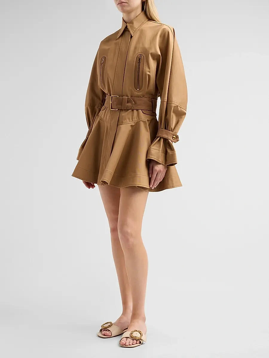Zimmermann Women's Valiant Drill Mini Dress | Thumbnail 4