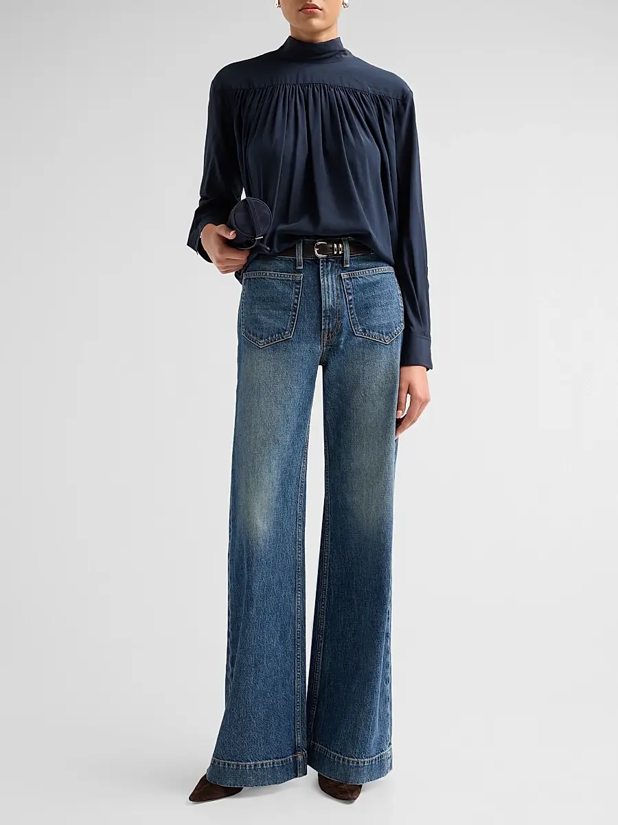 A.L.C. A. L.C. Women's The 008 Patch Pocket Straight-Leg Jeans | Thumbnail 2 A.L.C. A. L.C. Women's The 008 Patch Pocket Straight-Leg Jeans | Thumbnail 2