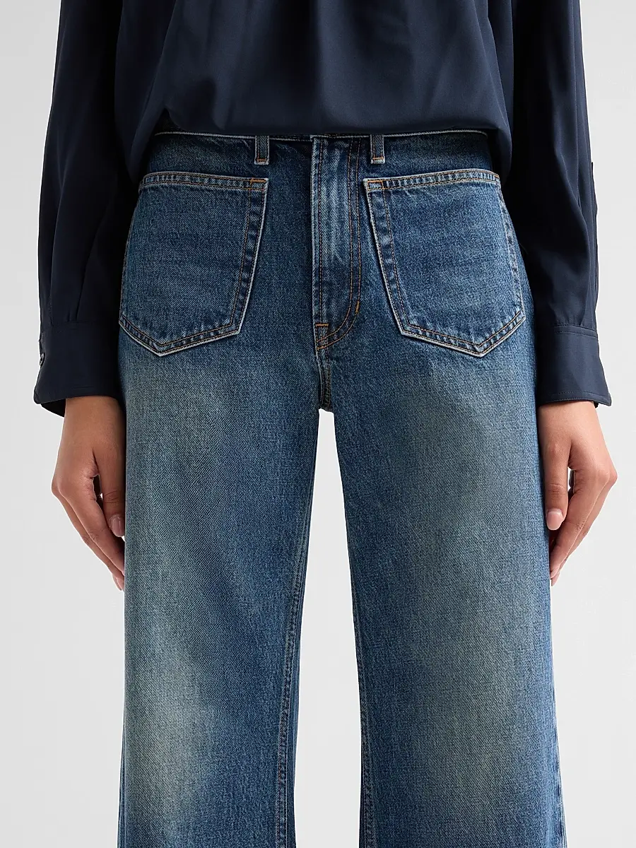 A.L.C. A. L.C. Women's The 008 Patch Pocket Straight-Leg Jeans | Thumbnail 5 A.L.C. A. L.C. Women's The 008 Patch Pocket Straight-Leg Jeans | Thumbnail 5