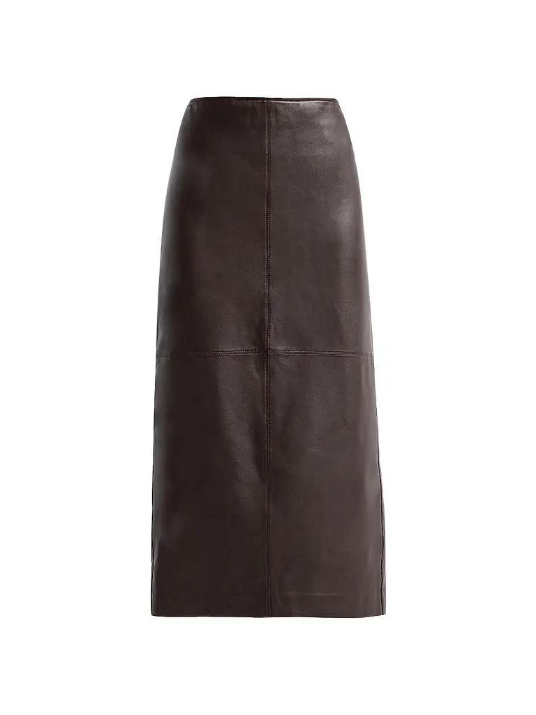 A.L.C. A. L.C. Women's Marta Leather Midi Skirt