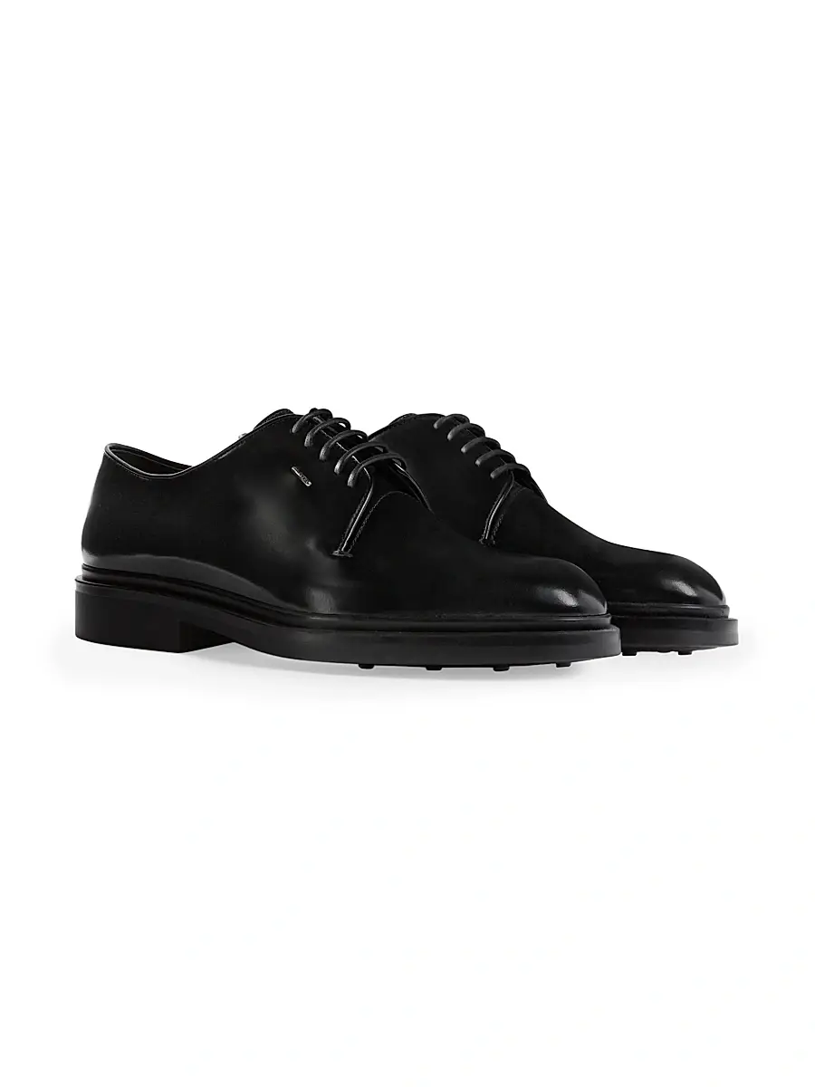 Giuseppe Zanotti Men's Tag Leather Derbys | Thumbnail 2 Giuseppe Zanotti Men's Tag Leather Derbys | Thumbnail 2