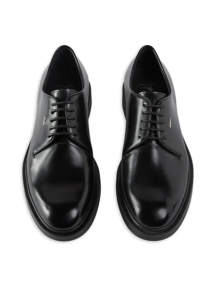 Giuseppe Zanotti Men's Tag Leather Derbys | Thumbnail 4 Giuseppe Zanotti Men's Tag Leather Derbys | Thumbnail 4