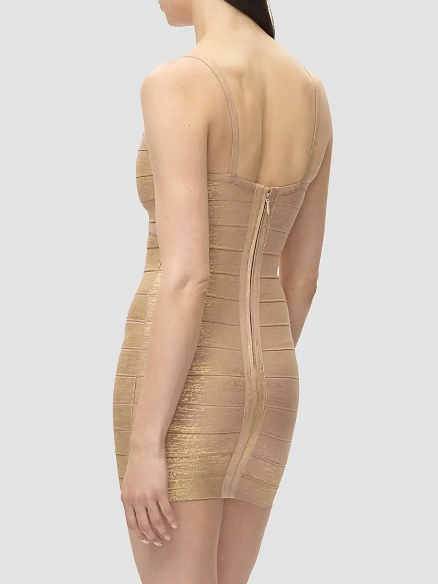 Hervé Léger Women's Metallic Bandage Mini Dress | Thumbnail 6 Hervé Léger Women's Metallic Bandage Mini Dress | Thumbnail 6