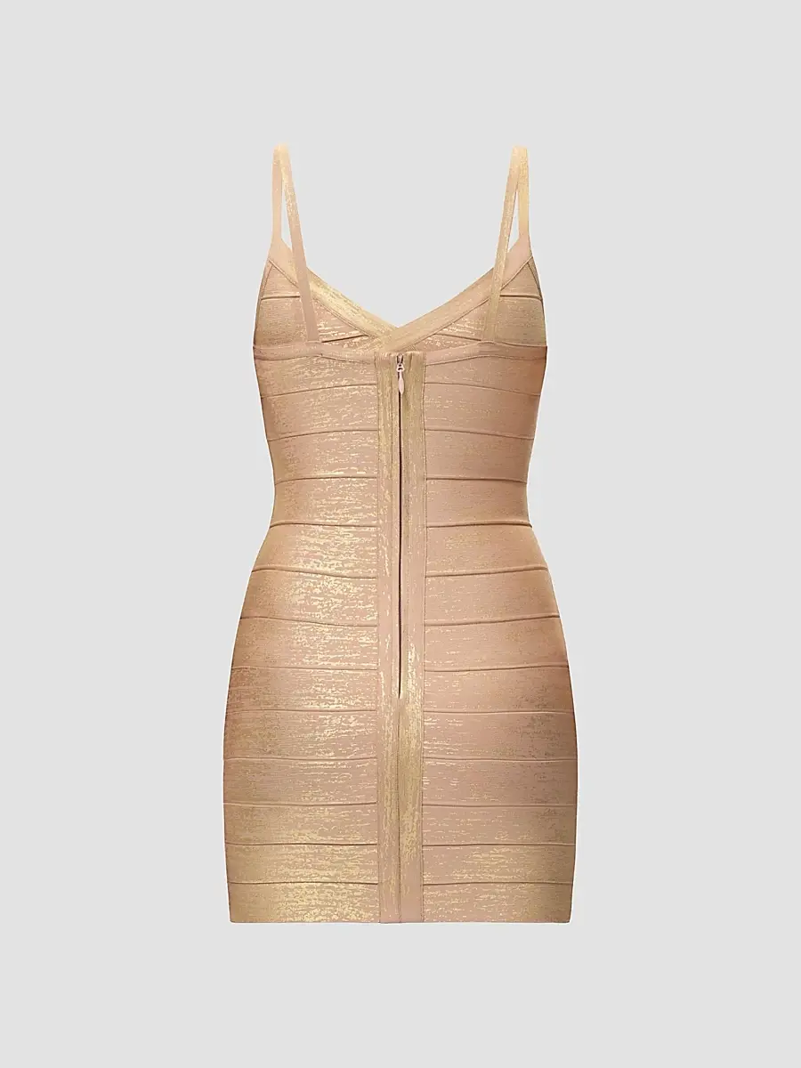 Hervé Léger Women's Metallic Bandage Mini Dress | Thumbnail 7 Hervé Léger Women's Metallic Bandage Mini Dress | Thumbnail 7