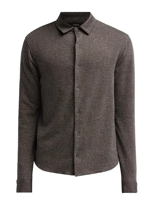 Men's Glend Plaid Cotton-Blend Shirt Men's Glend Plaid Cotton-Blend Shirt