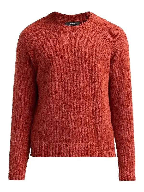 Vince Men's Bouclé Wool Raglan-Sleeve Crewneck Sweater