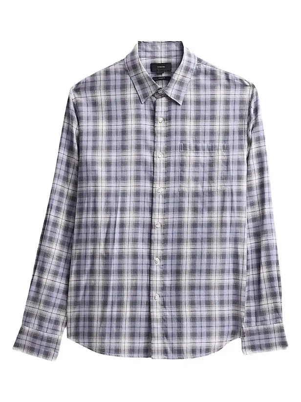 Men's Exchange Plaid Cotton Shirt Men's Exchange Plaid Cotton Shirt