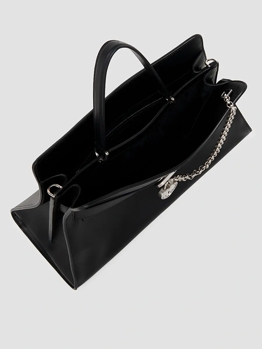Alexander McQueen Women's Locke Leather Top Handle Bag | Thumbnail 4 Alexander McQueen Women's Locke Leather Top Handle Bag | Thumbnail 4
