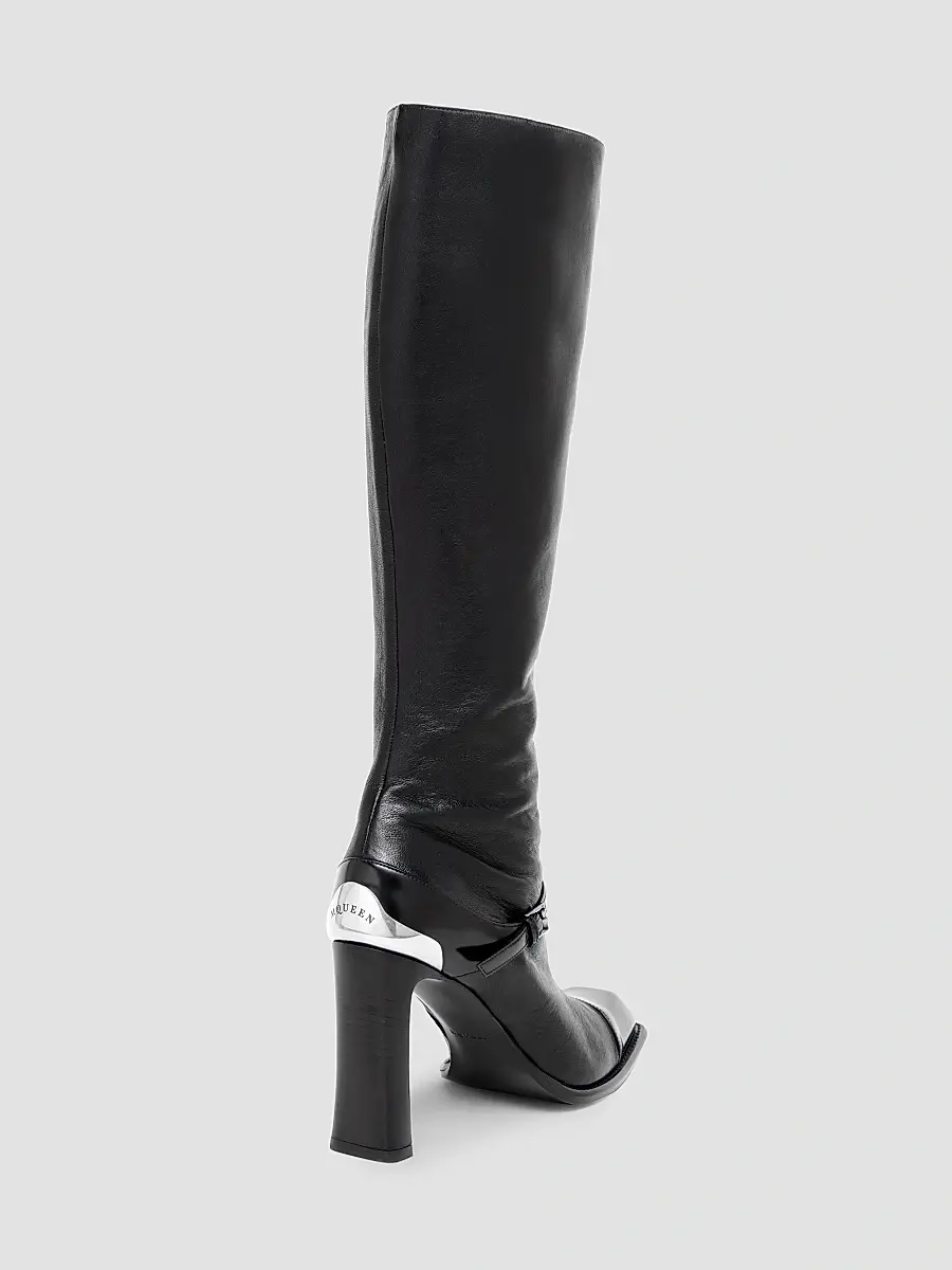 Alexander McQueen Women's Camden 95MM Leather Knee-High Boots | Thumbnail 4 Alexander McQueen Women's Camden 95MM Leather Knee-High Boots | Thumbnail 4