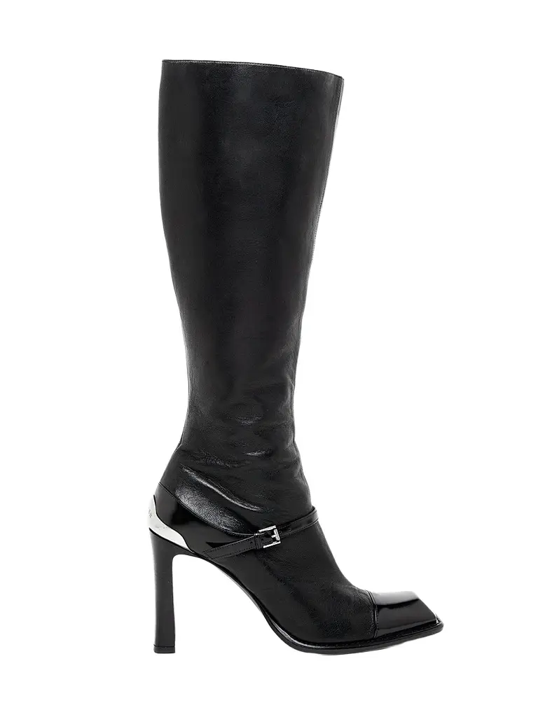 Alexander McQueen Women's Camden 95MM Leather Knee-High Boots