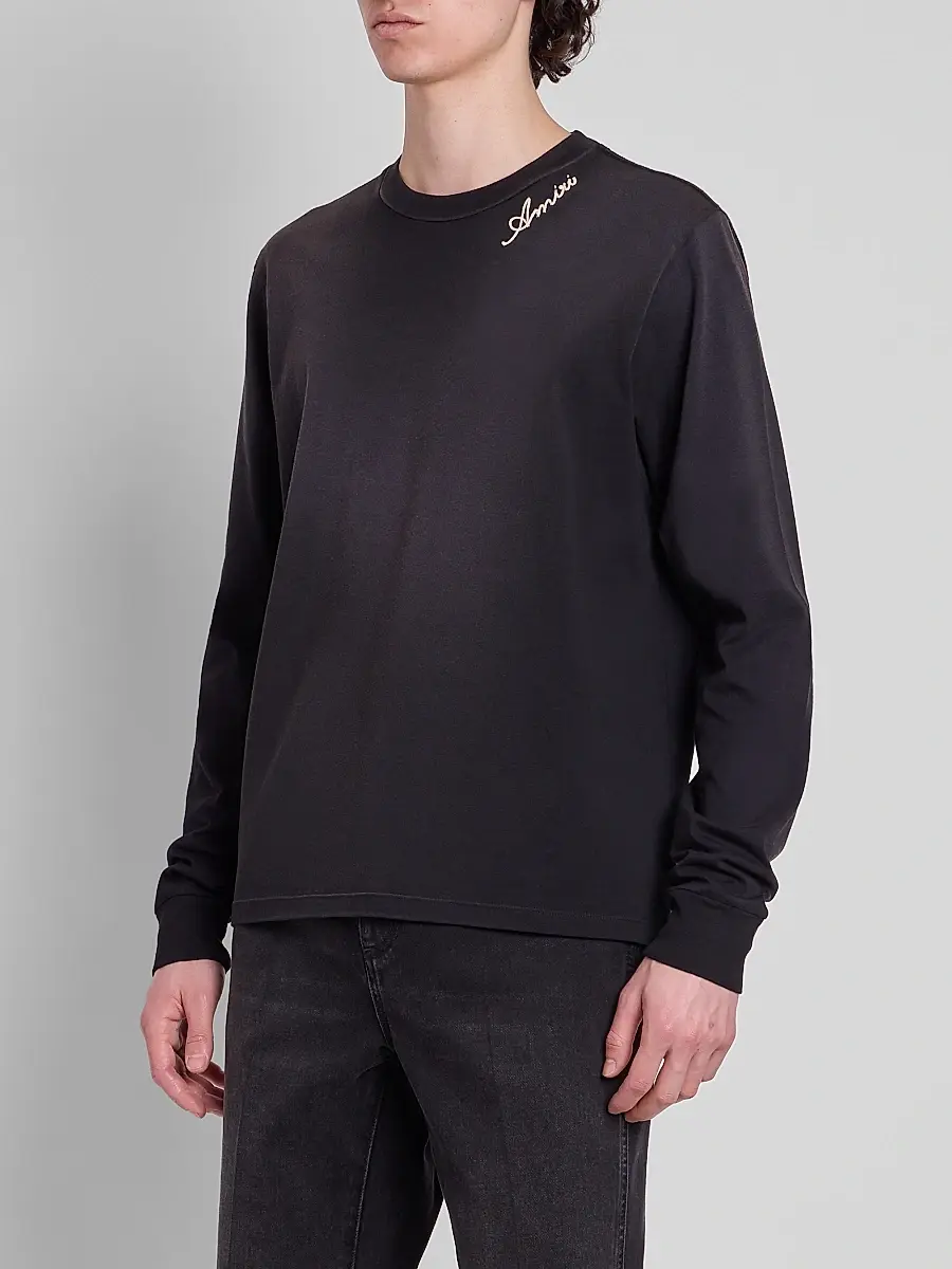 AMIRI Men's Logo Embroidered Cotton T-Shirt | Thumbnail 4 AMIRI Men's Logo Embroidered Cotton T-Shirt | Thumbnail 4