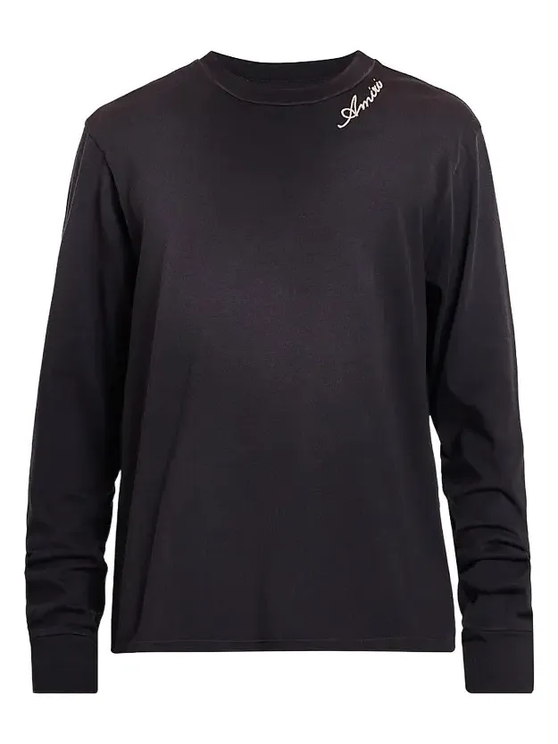 Men's Logo Embroidered Cotton T-Shirt