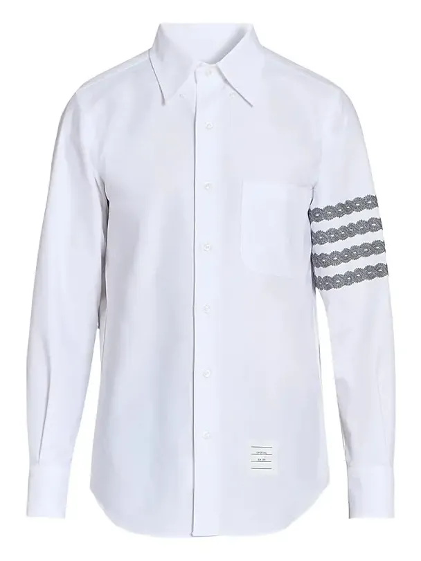 Men's Unraveling Cable 4-Bar Straight-Fit Oxford Shirt Men's Unraveling Cable 4-Bar Straight-Fit Oxford Shirt