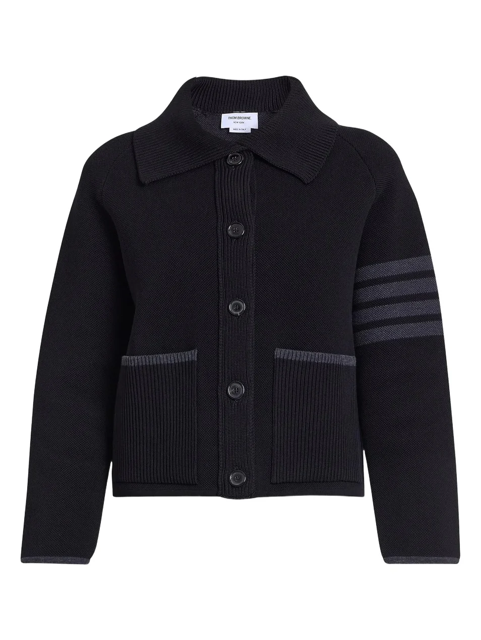 Women's 4-Bar Stripe Cotton Pique Hybrid Polo Jacket