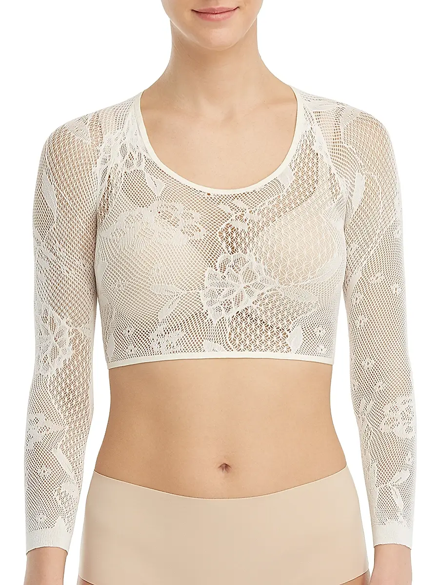 Spanx Women's Embroidered Lace Arm Tights | Thumbnail 3