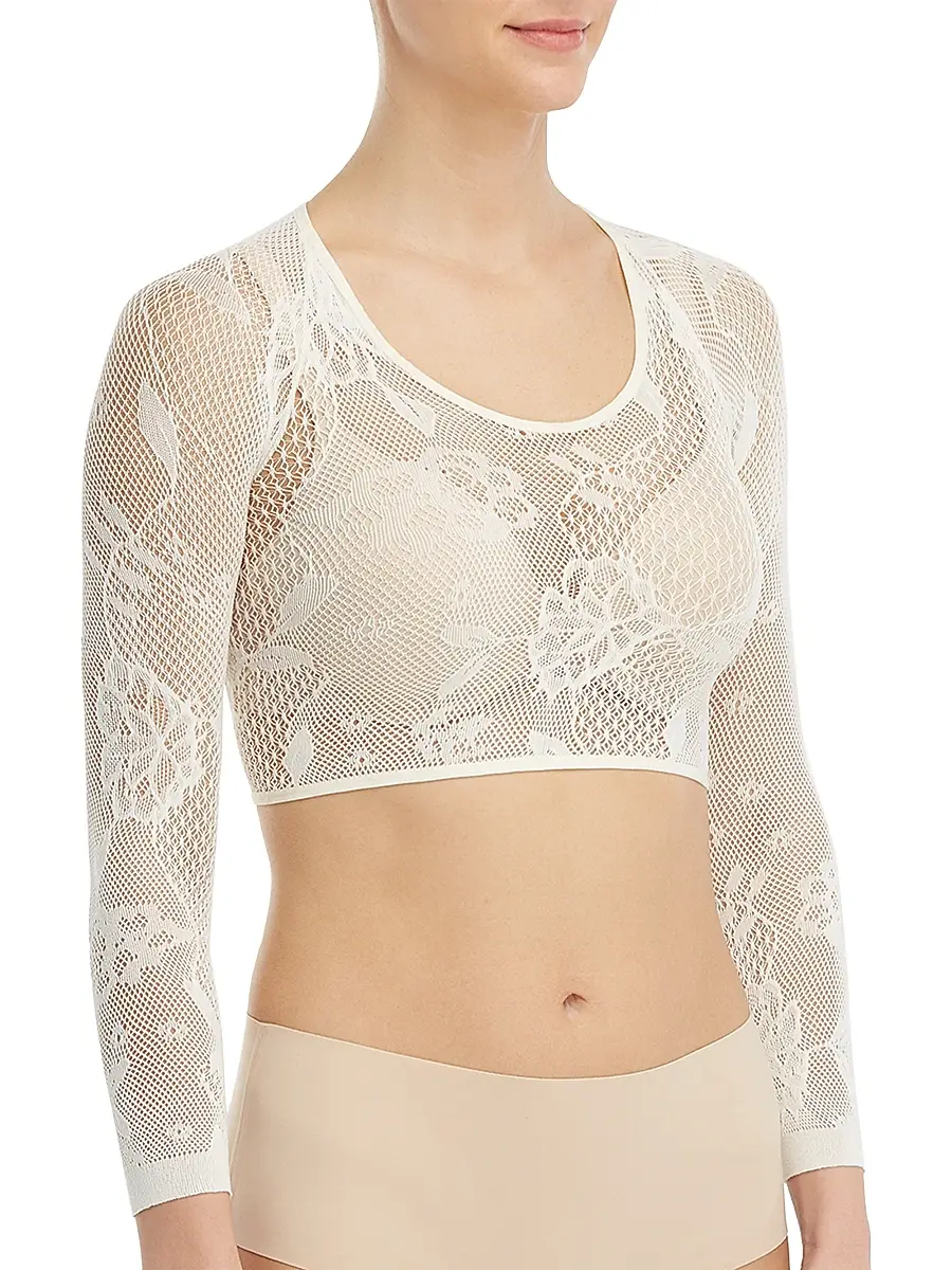 Spanx Women's Embroidered Lace Arm Tights | Thumbnail 4