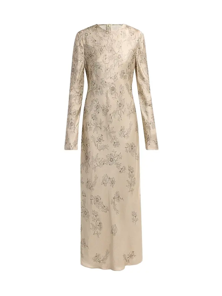 Women's Floral Satin Maxi Dress Women's Floral Satin Maxi Dress