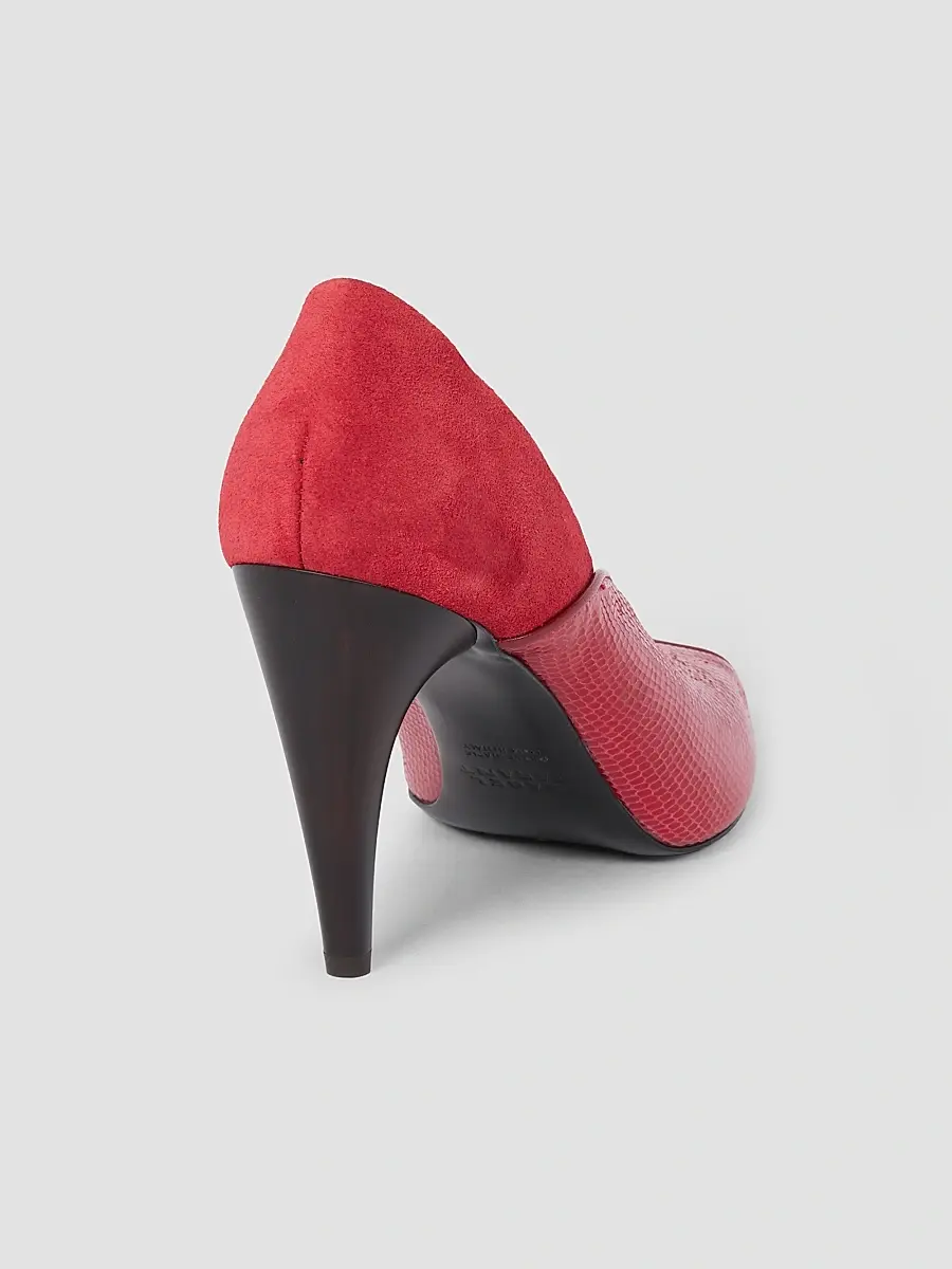 Isabel Marant Women's Luza 90MM Leather-Velvet Pumps | Thumbnail 4 Isabel Marant Women's Luza 90MM Leather-Velvet Pumps | Thumbnail 4