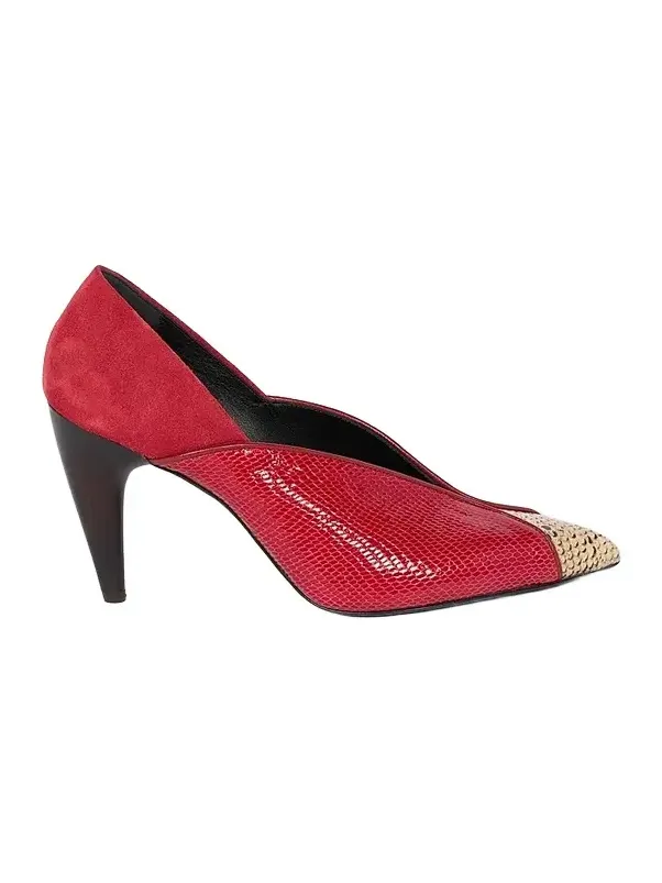 Women's Luza 90MM Leather-Velvet Pumps Women's Luza 90MM Leather-Velvet Pumps