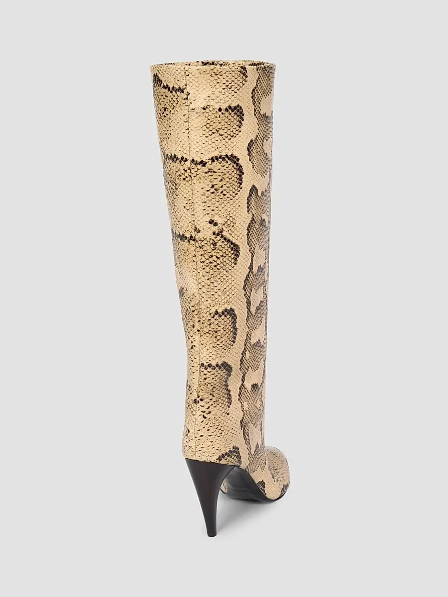 Isabel Marant Women's Jany 90MM Snakeskin-Embossed Leather Boots | Thumbnail 3 Isabel Marant Women's Jany 90MM Snakeskin-Embossed Leather Boots | Thumbnail 3