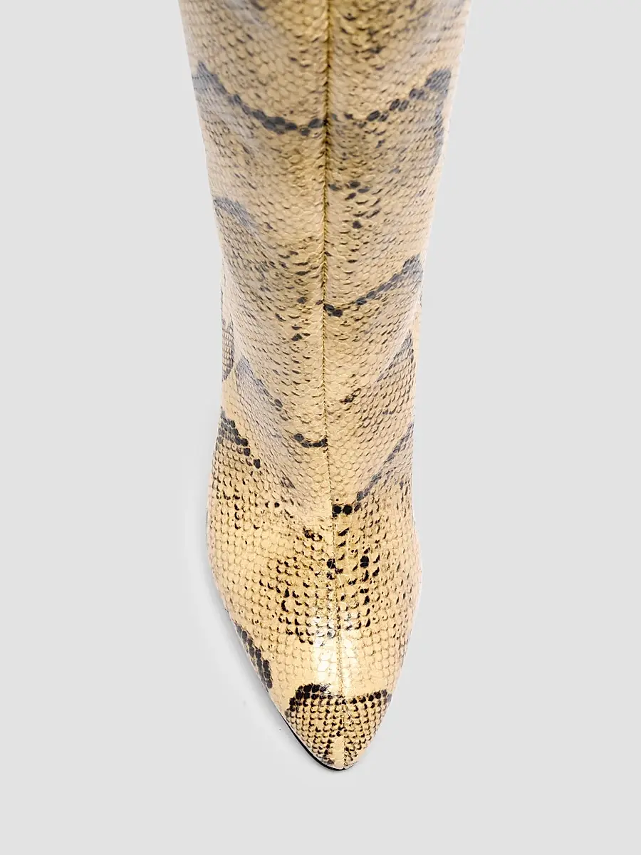 Isabel Marant Women's Jany 90MM Snakeskin-Embossed Leather Boots | Thumbnail 4 Isabel Marant Women's Jany 90MM Snakeskin-Embossed Leather Boots | Thumbnail 4