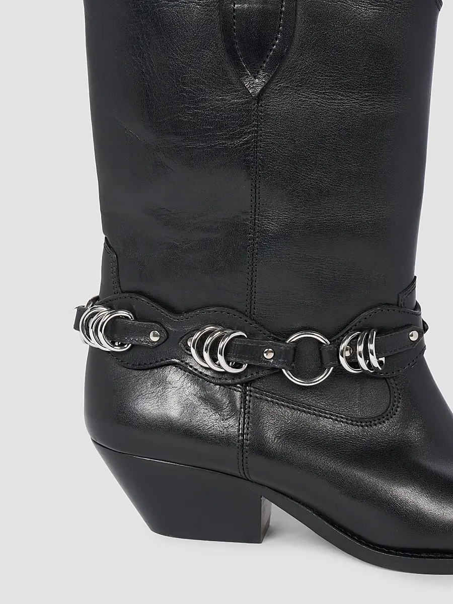 Isabel Marant Women's Duerto 40MM Leather Cowboy Boots | Thumbnail 6