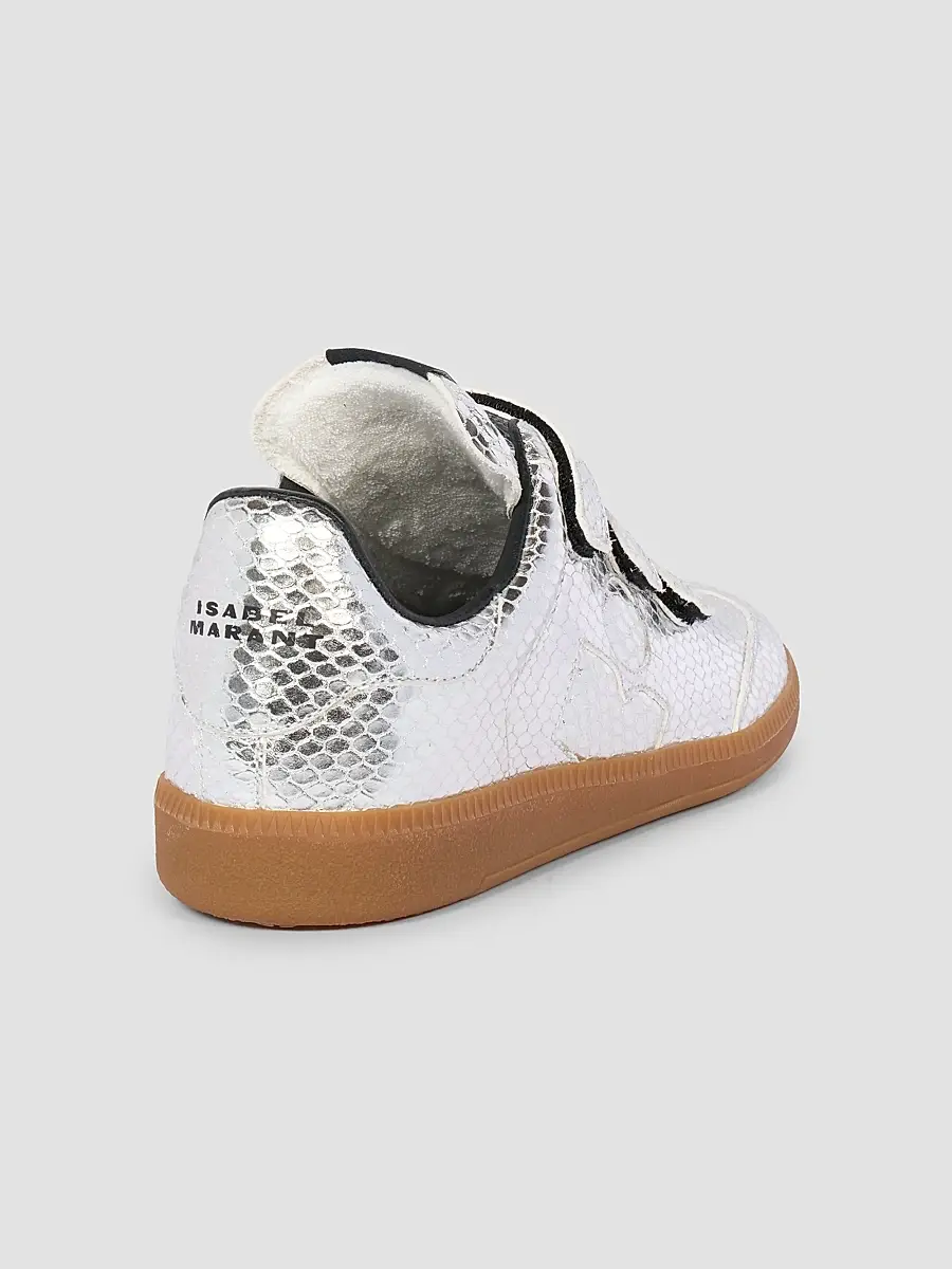 Isabel Marant Women's Beth Snake-Embossed Leather Low-Top Sneakers | Thumbnail 3 Isabel Marant Women's Beth Snake-Embossed Leather Low-Top Sneakers | Thumbnail 3