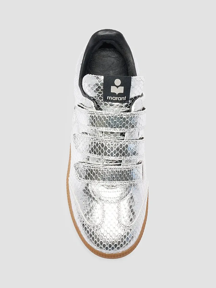 Isabel Marant Women's Beth Snake-Embossed Leather Low-Top Sneakers | Thumbnail 4 Isabel Marant Women's Beth Snake-Embossed Leather Low-Top Sneakers | Thumbnail 4