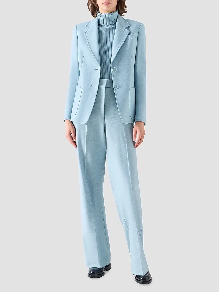 Akris punto Women's Wool Flannel Blazer | Thumbnail 2 Akris punto Women's Wool Flannel Blazer | Thumbnail 2