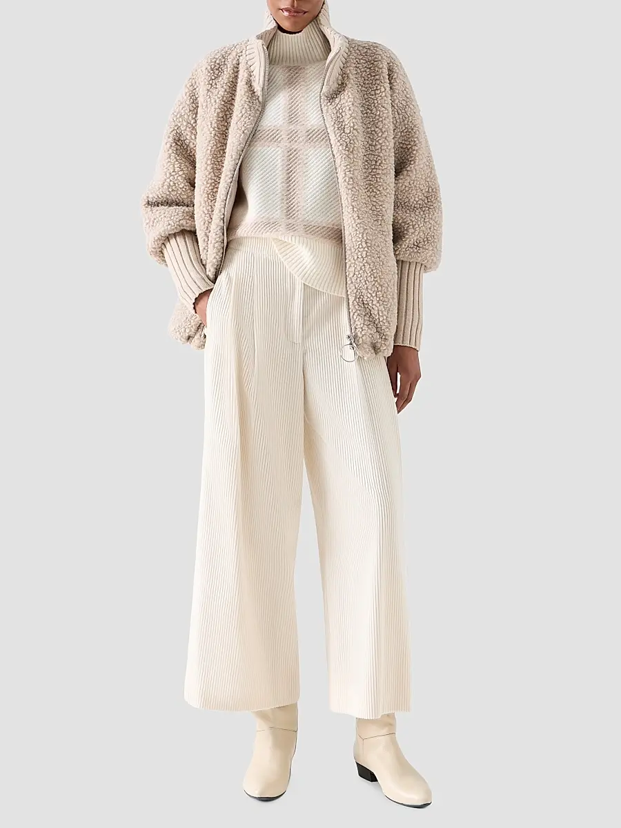 Akris punto Women's Bouclé Fleece Relaxed-Fit Coat | Thumbnail 2