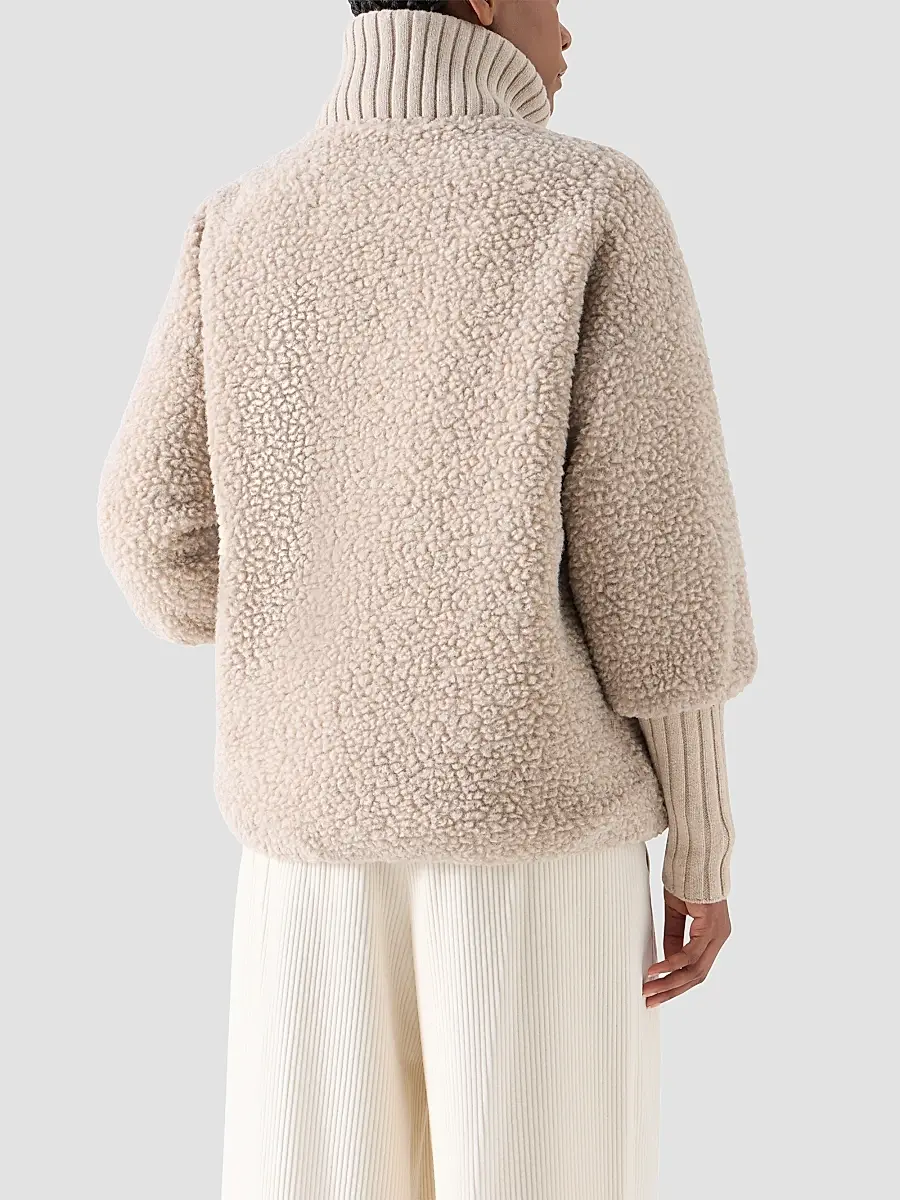 Akris punto Women's Bouclé Fleece Relaxed-Fit Coat | Thumbnail 3