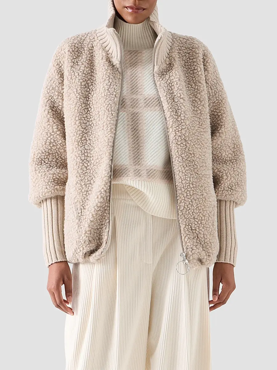 Akris punto Women's Bouclé Fleece Relaxed-Fit Coat | Thumbnail 4