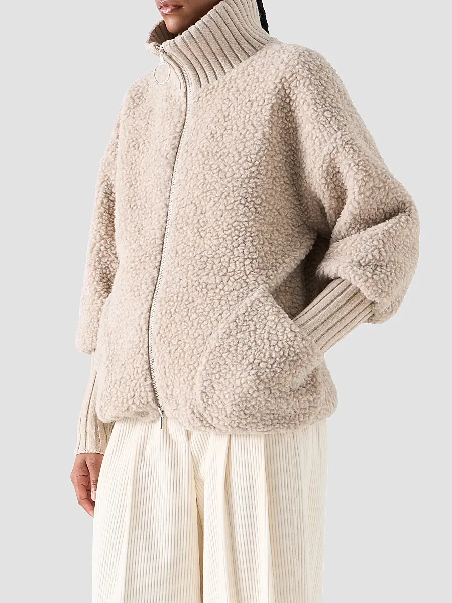 Akris punto Women's Bouclé Fleece Relaxed-Fit Coat | Thumbnail 6