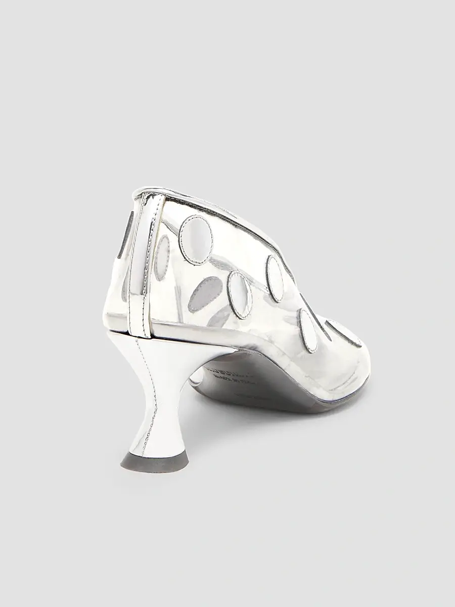 MOSCHINO Women's Duck 55MM Transparent Polka Dot Pumps | Thumbnail 3 MOSCHINO Women's Duck 55MM Transparent Polka Dot Pumps | Thumbnail 3