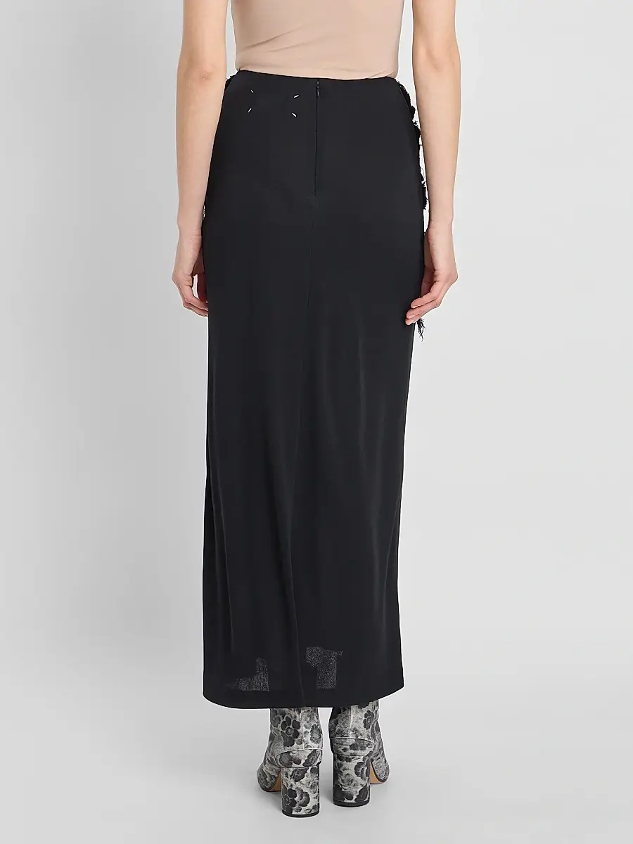 Maison Margiela Women's Textured Paisley Maxi Skirt | Thumbnail 3