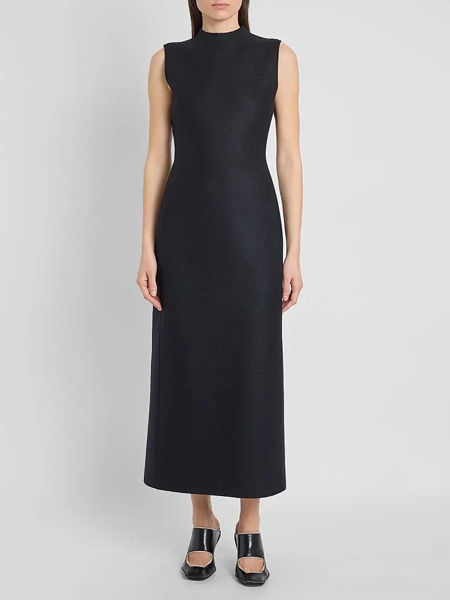 Maison Margiela Women's Virgin Wool Midi Dress | Thumbnail 2 Maison Margiela Women's Virgin Wool Midi Dress | Thumbnail 2