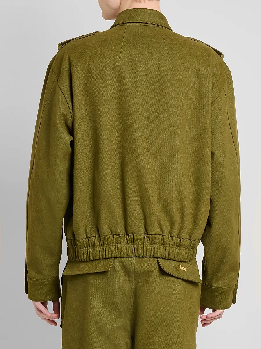 Rhude Men's Logo Cotton Pilot Jacket | Thumbnail 3 Rhude Men's Logo Cotton Pilot Jacket | Thumbnail 3